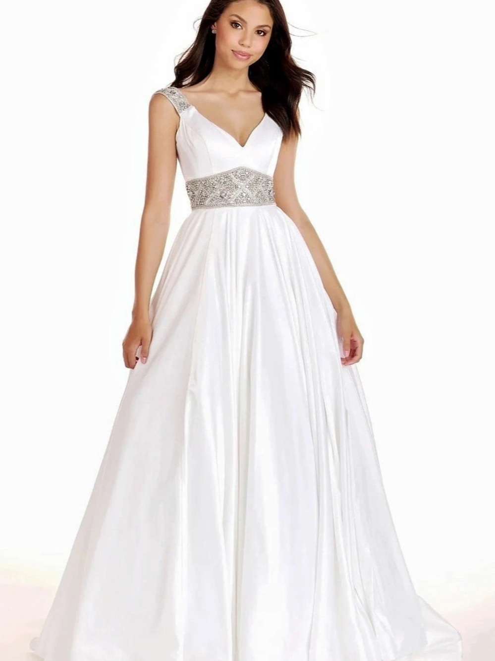 Ava Presley White Wedding, Pageant or Prom Dress
